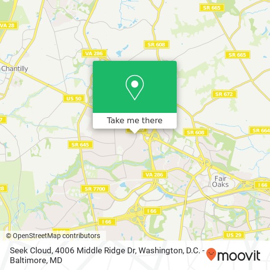 Mapa de Seek Cloud, 4006 Middle Ridge Dr