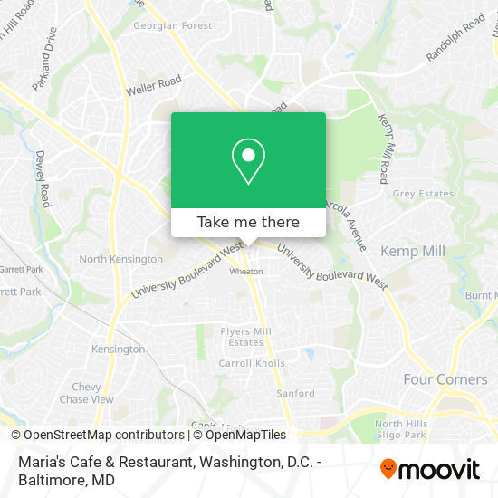 Maria's Cafe & Restaurant map