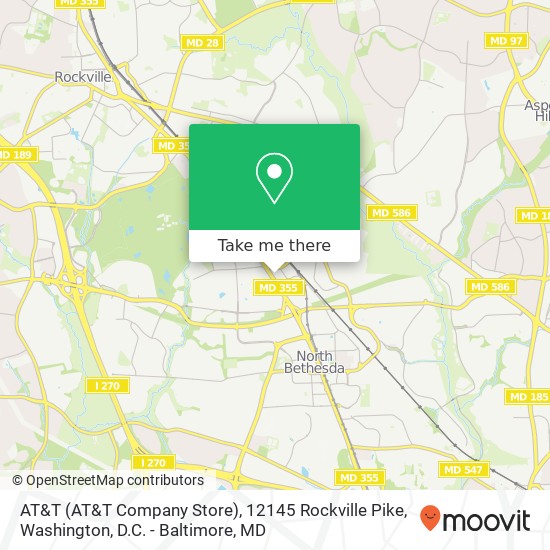 AT&T (AT&T Company Store), 12145 Rockville Pike map