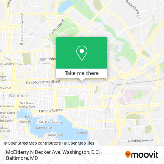 Mapa de McElderry N Decker Ave