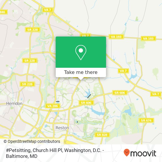 #Petsitting, Church Hill Pl map