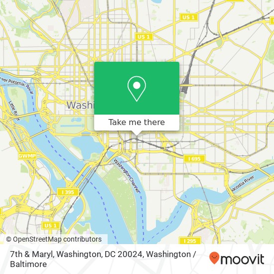 7th & Maryl, Washington, DC 20024 map