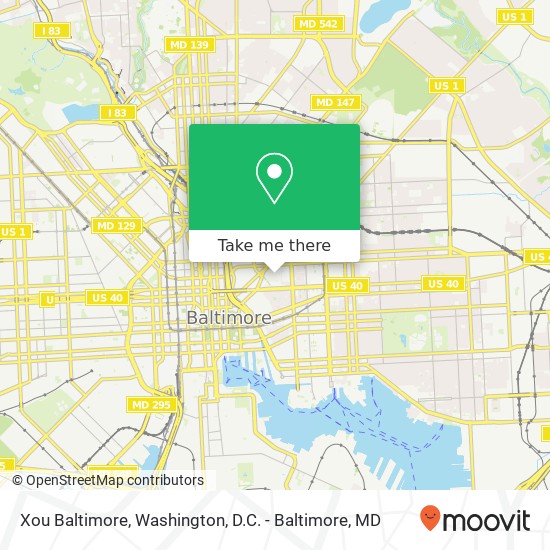 Xou Baltimore map