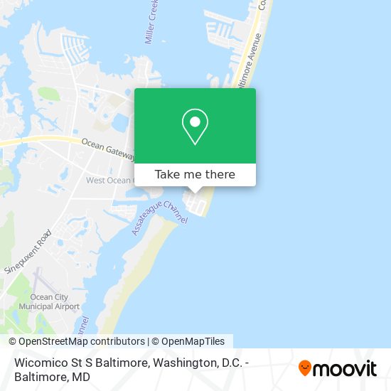 Wicomico St S Baltimore map