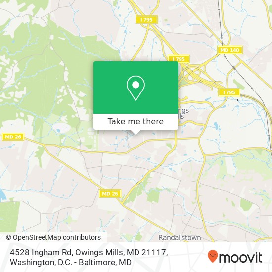 4528 Ingham Rd, Owings Mills, MD 21117 map