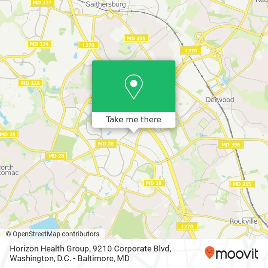 Horizon Health Group, 9210 Corporate Blvd map