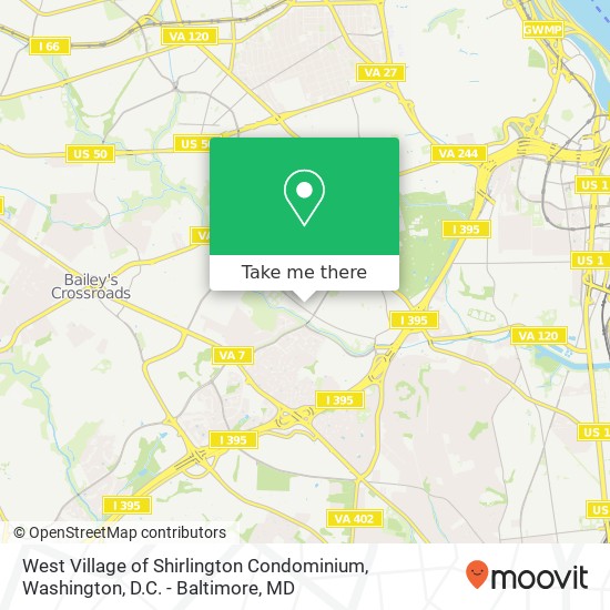 West Village of Shirlington Condominium map