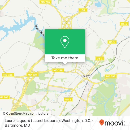 Laurel Liquors (Laurel Liquors,) map