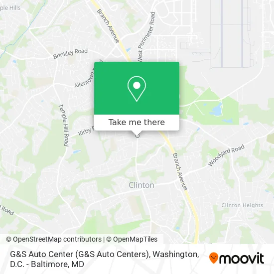 G&S Auto Center map