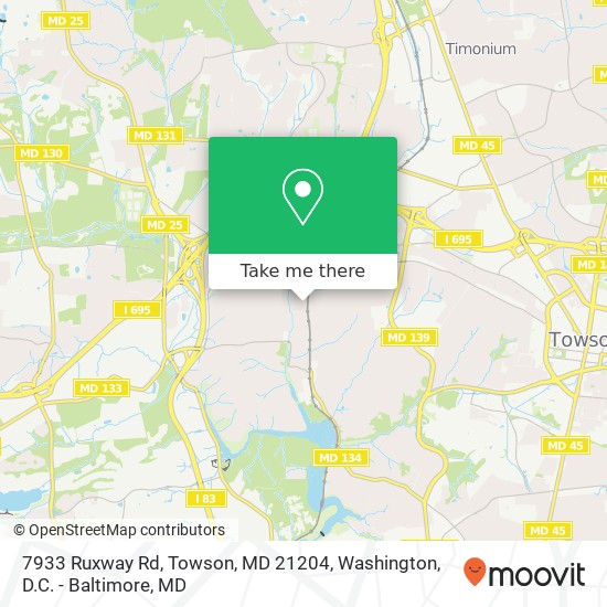 7933 Ruxway Rd, Towson, MD 21204 map
