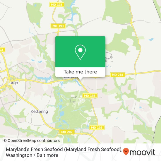 Mapa de Maryland's Fresh Seafood