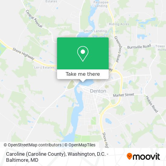 Caroline (Caroline County) map