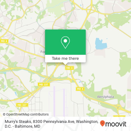 Murry's Steaks, 8300 Pennsylvania Ave map