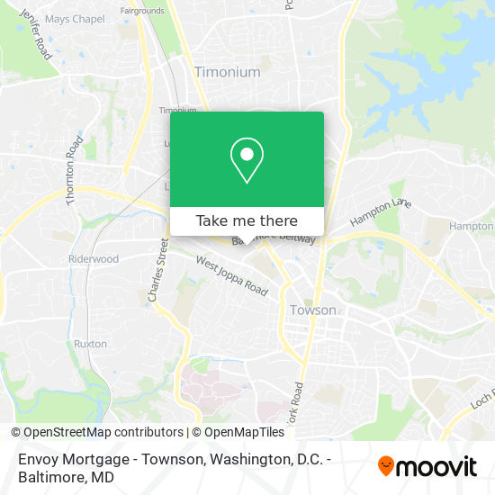 Envoy Mortgage - Townson map