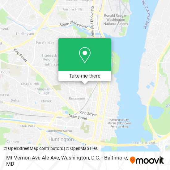 Mapa de Mt Vernon Ave Ale Ave