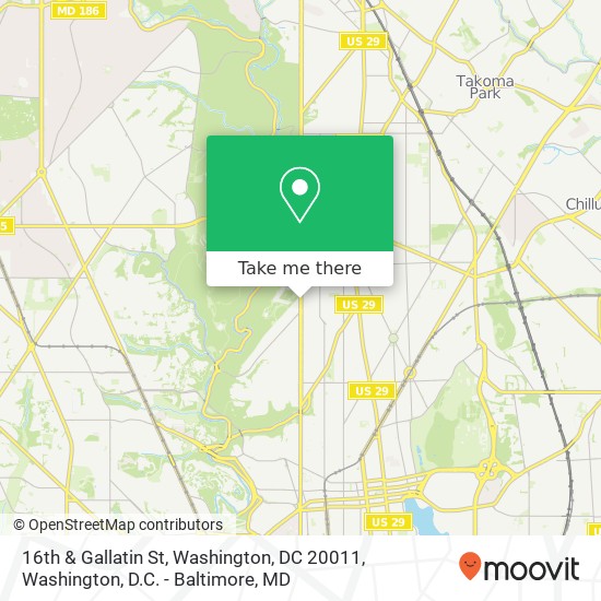 16th & Gallatin St, Washington, DC 20011 map