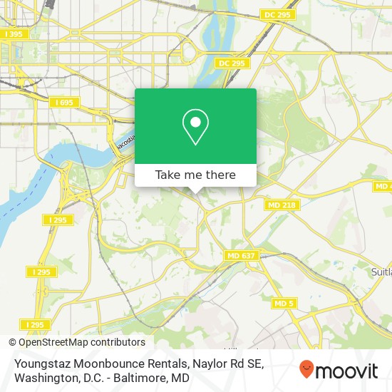 Mapa de Youngstaz Moonbounce Rentals, Naylor Rd SE
