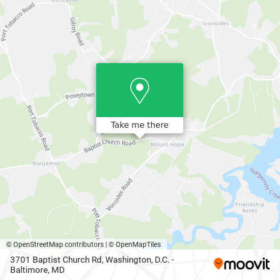 Mapa de 3701 Baptist Church Rd