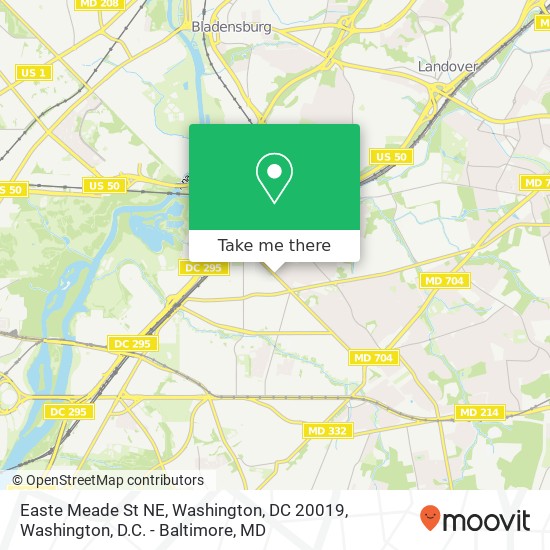 Easte Meade St NE, Washington, DC 20019 map