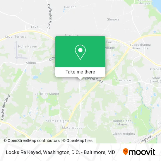 Locks Re Keyed, 4000 Chapel Rd map