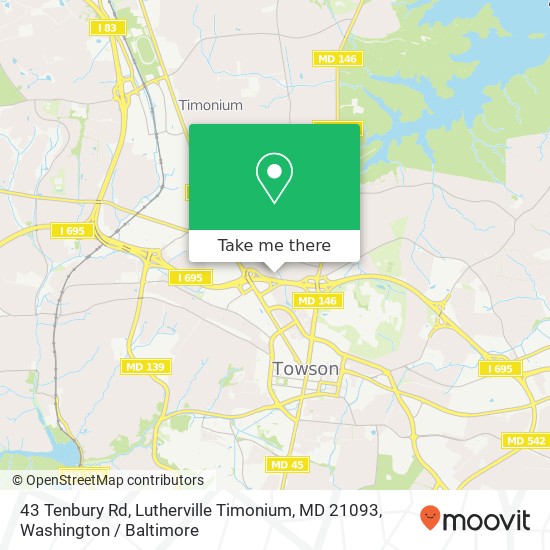 43 Tenbury Rd, Lutherville Timonium, MD 21093 map