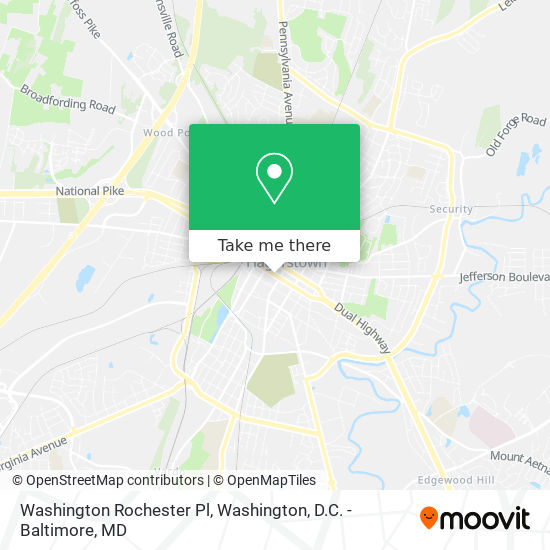 Mapa de Washington Rochester Pl
