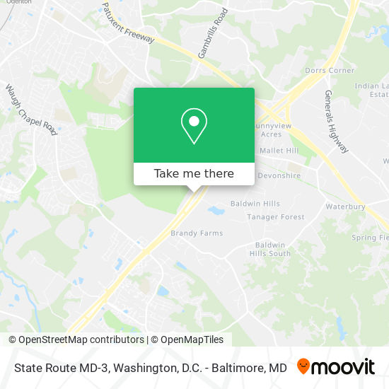 State Route MD-3, Gambrills, MD 21054 map