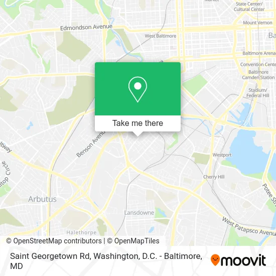 Saint Georgetown Rd map