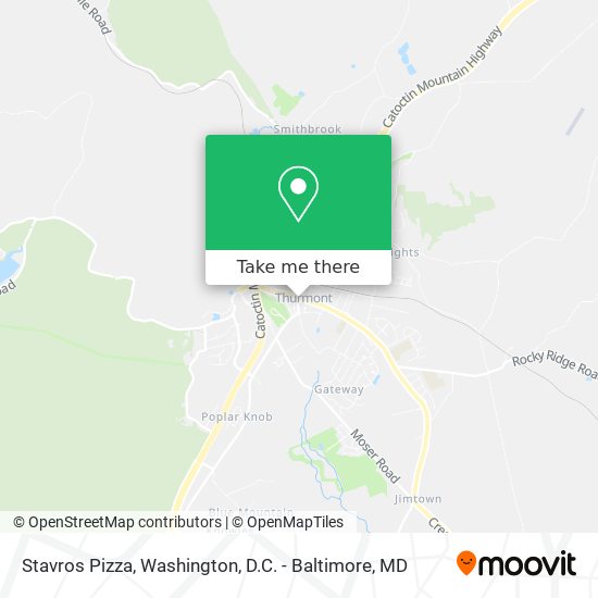 Stavros Pizza map