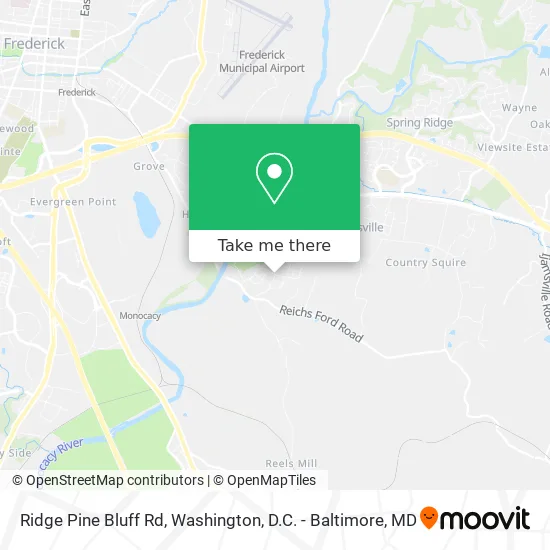 Ridge Pine Bluff Rd map