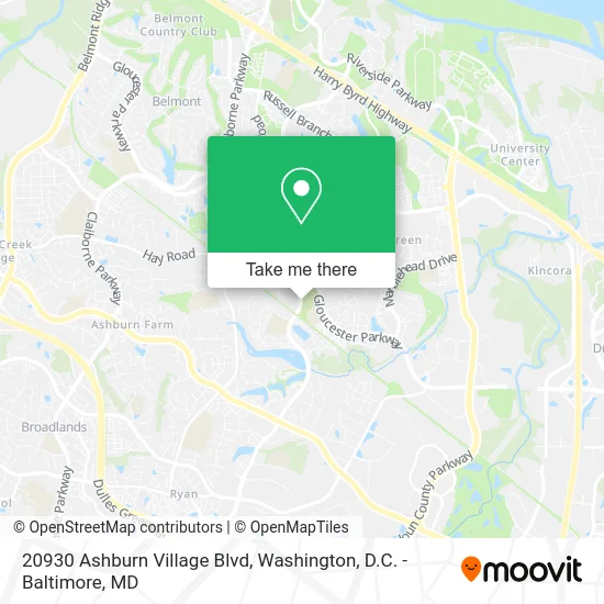 20930 Ashburn Village Blvd map