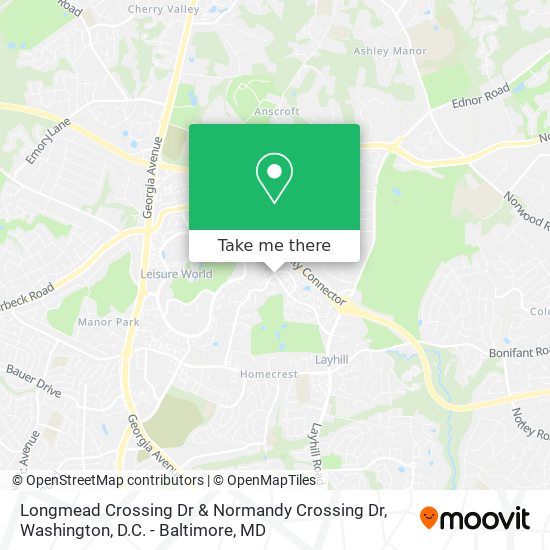 Longmead Crossing Dr & Normandy Crossing Dr map