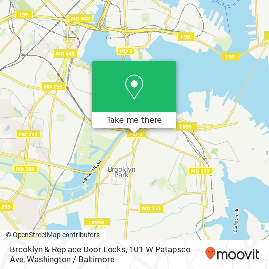 Brooklyn & Replace Door Locks, 101 W Patapsco Ave map