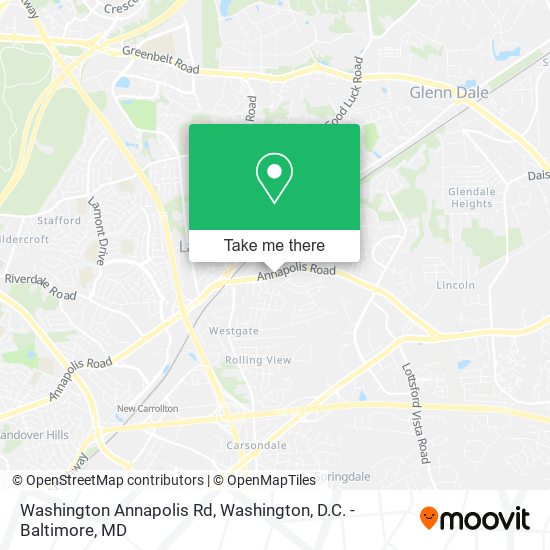 Washington Annapolis Rd map