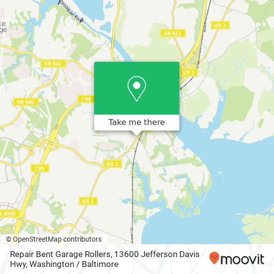 Mapa de Repair Bent Garage Rollers, 13600 Jefferson Davis Hwy