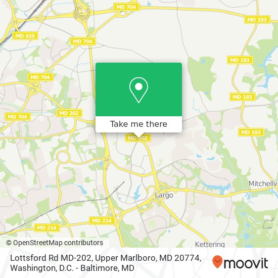 Lottsford Rd MD-202, Upper Marlboro, MD 20774 map