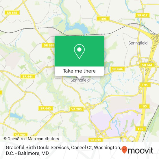 Mapa de Graceful Birth Doula Services, Caneel Ct