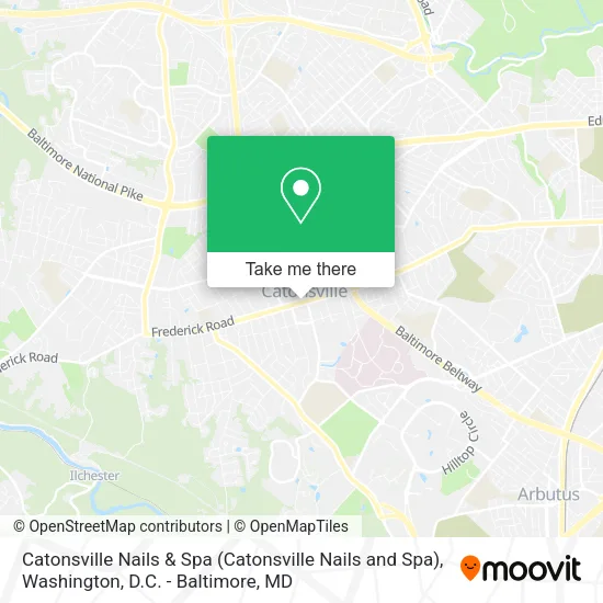 Mapa de Catonsville Nails & Spa