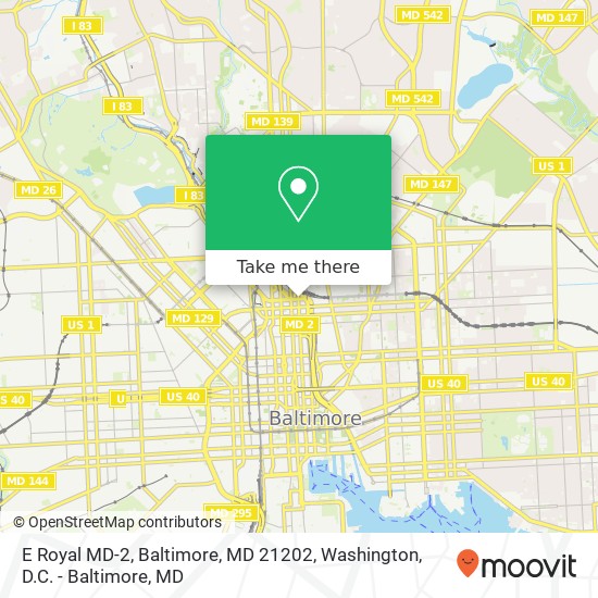 E Royal MD-2, Baltimore, MD 21202 map