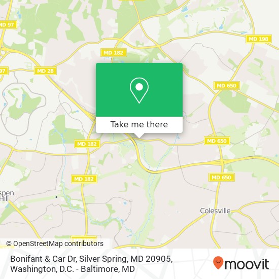 Bonifant & Car Dr, Silver Spring, MD 20905 map