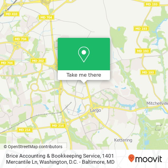 Brice Accounting & Bookkeeping Service, 1401 Mercantile Ln map