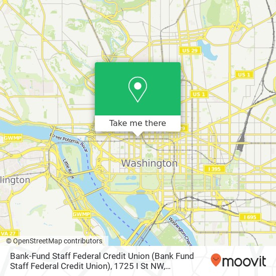 Bank-Fund Staff Federal Credit Union (Bank Fund Staff Federal Credit Union), 1725 I St NW map