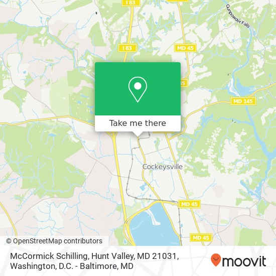 McCormick Schilling, Hunt Valley, MD 21031 map