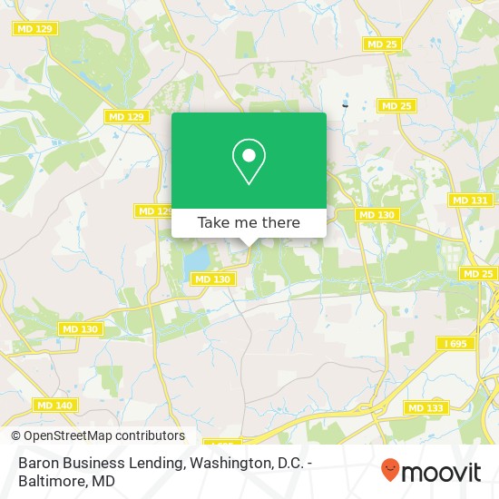 Baron Business Lending, Greenspring Valley Rd map