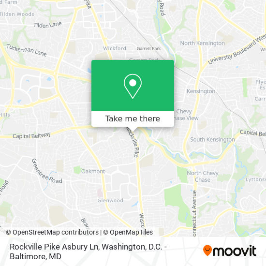 Mapa de Rockville Pike Asbury Ln