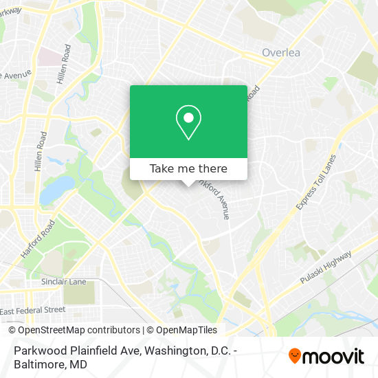 Mapa de Parkwood Plainfield Ave