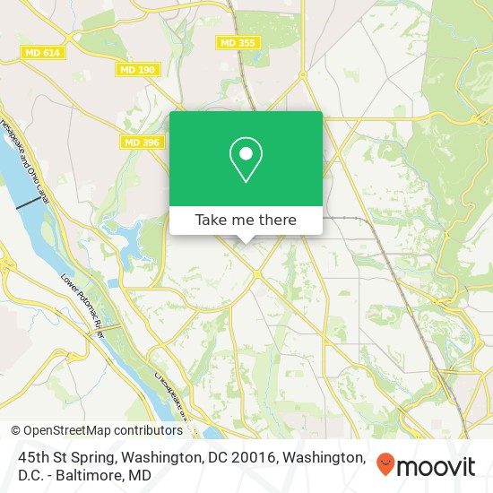 Mapa de 45th St Spring, Washington, DC 20016