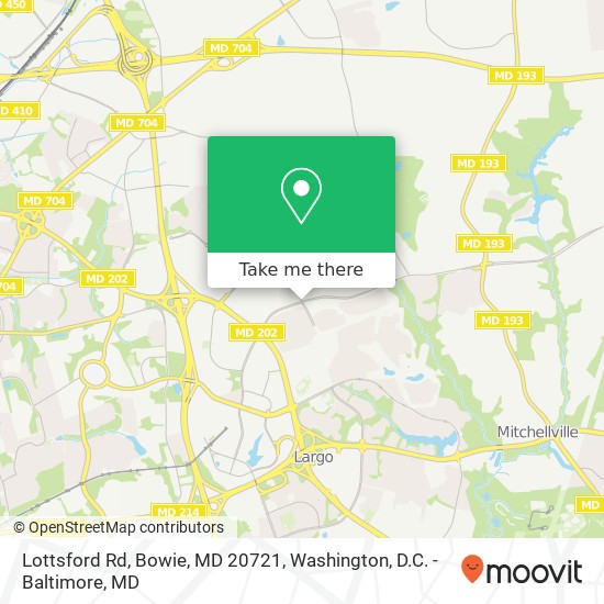 Lottsford Rd, Bowie, MD 20721 map