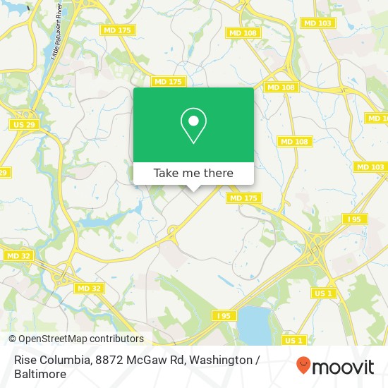 Rise Columbia, 8872 McGaw Rd map
