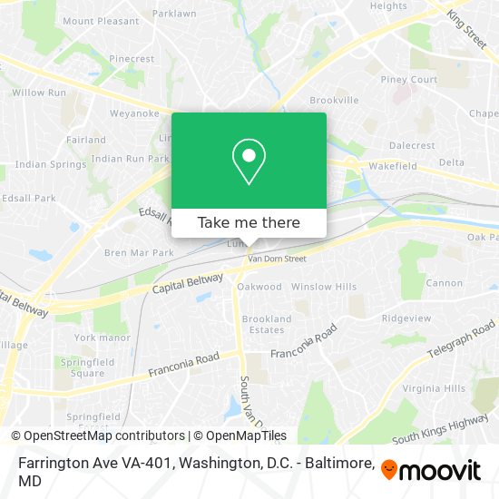 Mapa de Farrington Ave VA-401